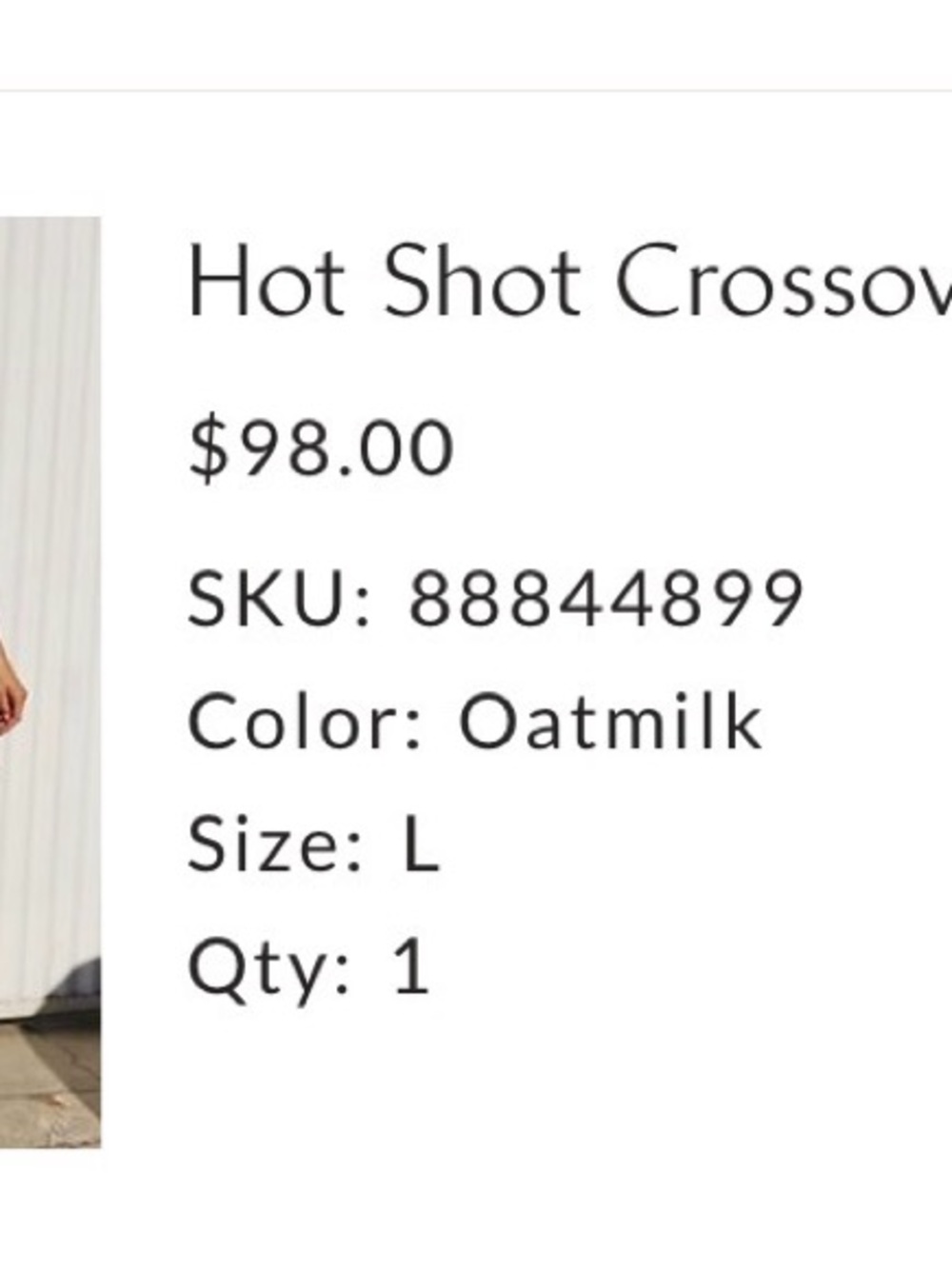Free People Hot Shot Crossover Shorts in Oatmilk